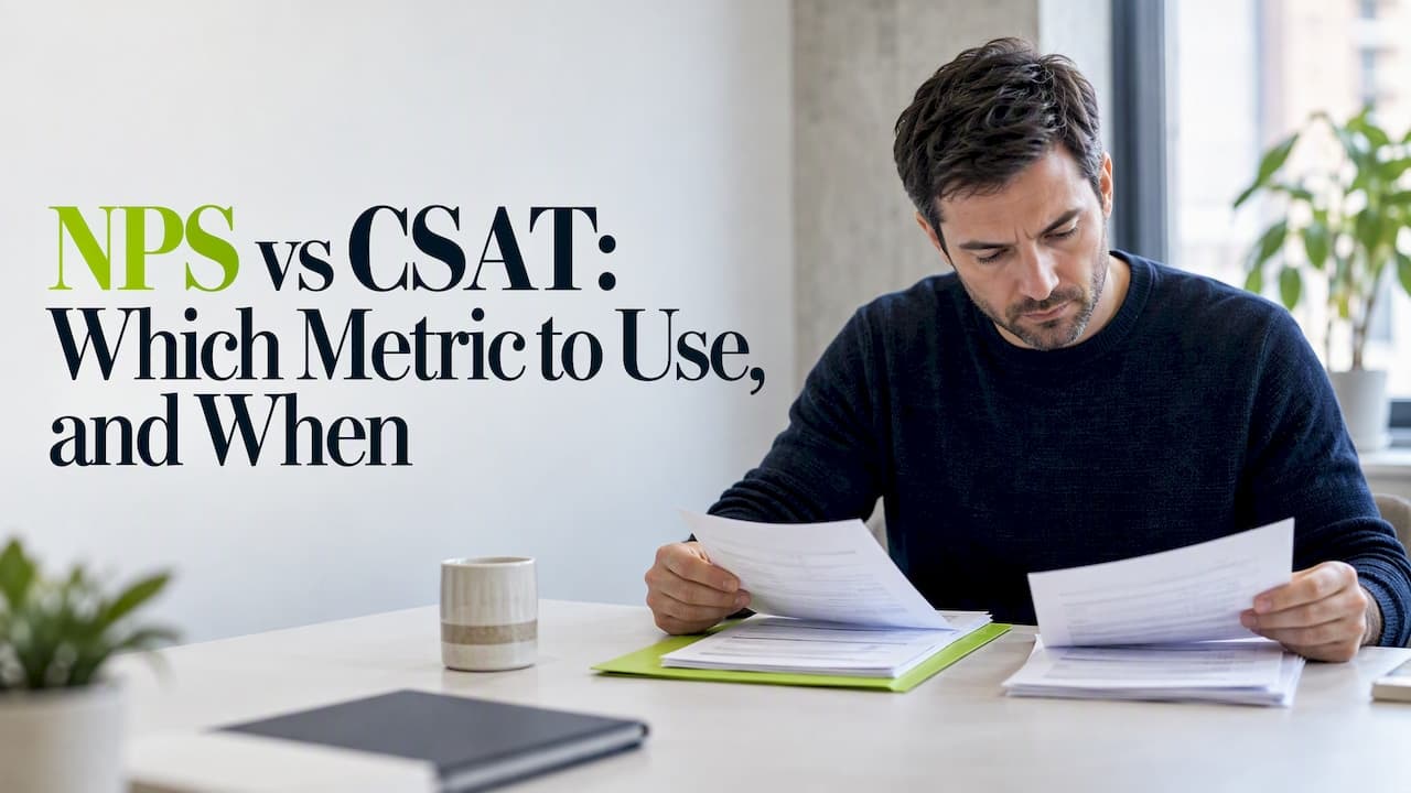 NPS vs CSAT: Which Metric to Use, and When