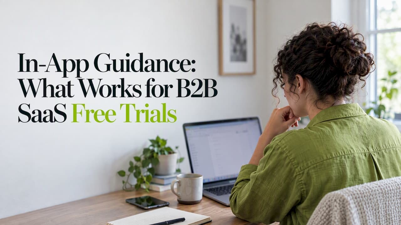 In-App Guidance: What Works for B2B SaaS Free Trials